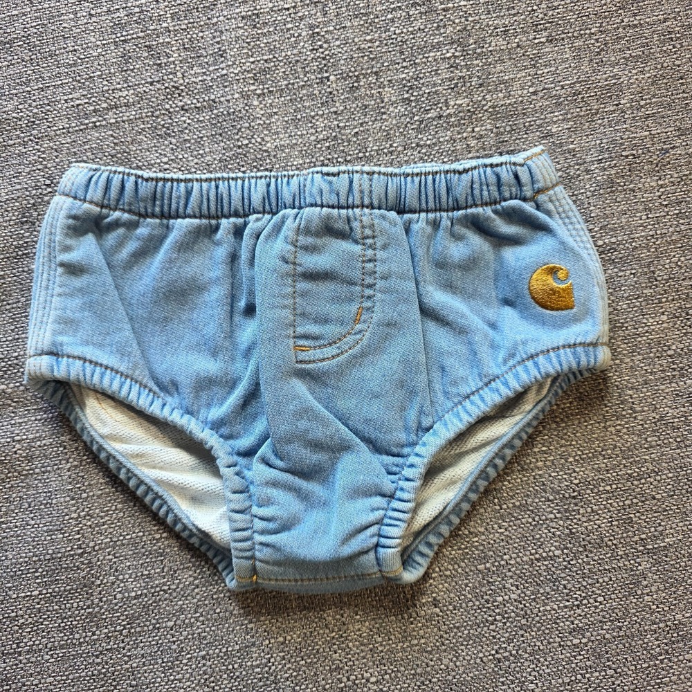 Carhartt Diaper Cover Baby 6M Brown Bottoms Shorts Pants